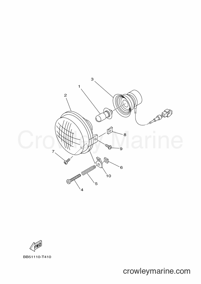 Yamaha Motors YFM450FWBD (BB59) [010] - HEADLIGHT