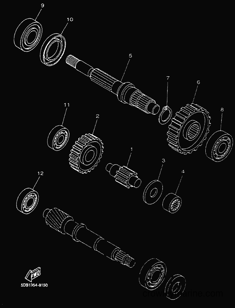 2000 Scooter YP125E - YP125E (5DSK) [010] - TRANSMISSION