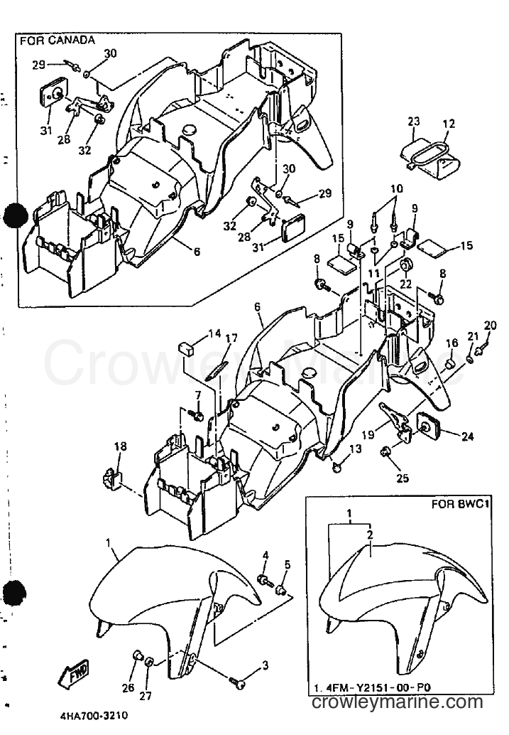 Yamaha Motors YZF750R (4HY1) [010] - FENDER