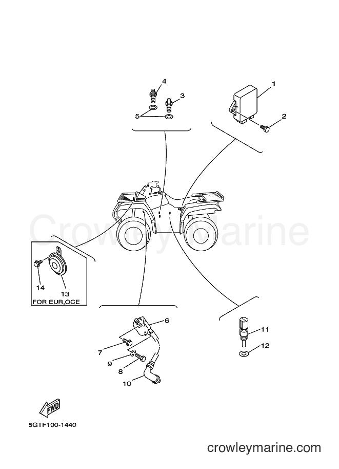 2001 ATV YFM600FWA - YFM600FWA (5GTF) [010] - ELECTRICAL 1