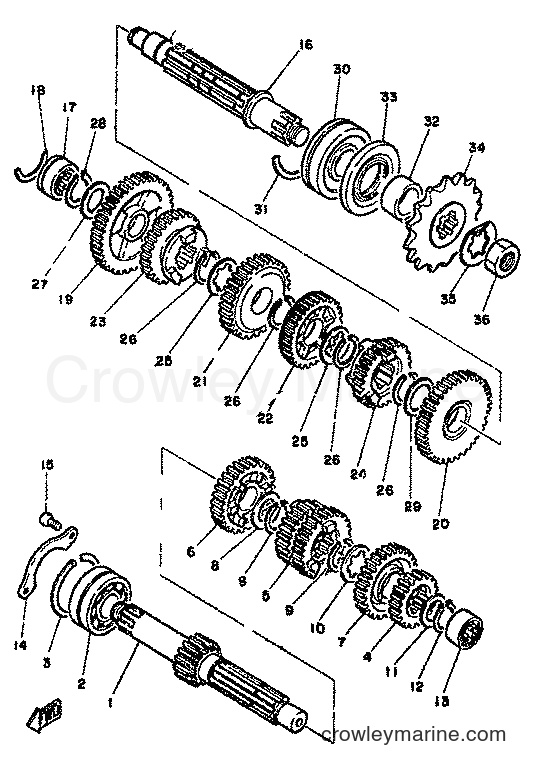 Yamaha Motors RD350LC (4L0) [999] - TRANSMISSION