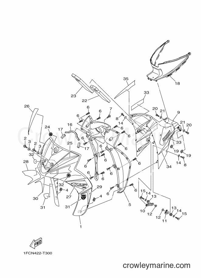 2018 Scooter T115FL-5 - T115FL-5 (1FCN) [010] - LEG SHIELD