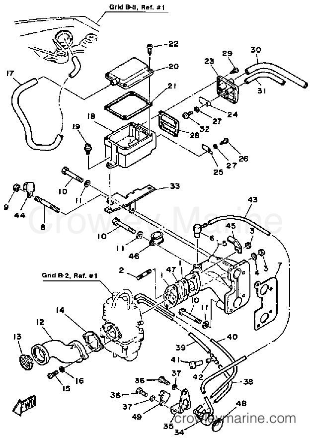 Yamaha Motors F9.9SH - AIR CLEANER