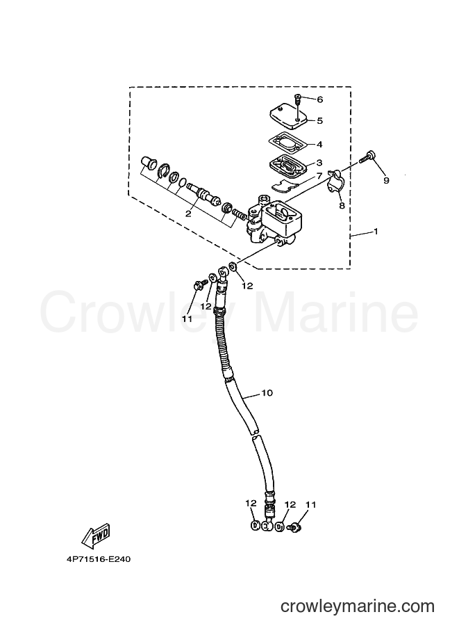 Yamaha Motors XC125E (4P71) [010] - FRONT MASTER CYLINDER