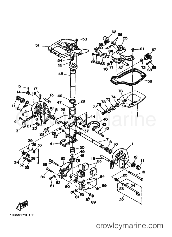 Yamaha Motors 20C (6A9) [010] - BRACKET