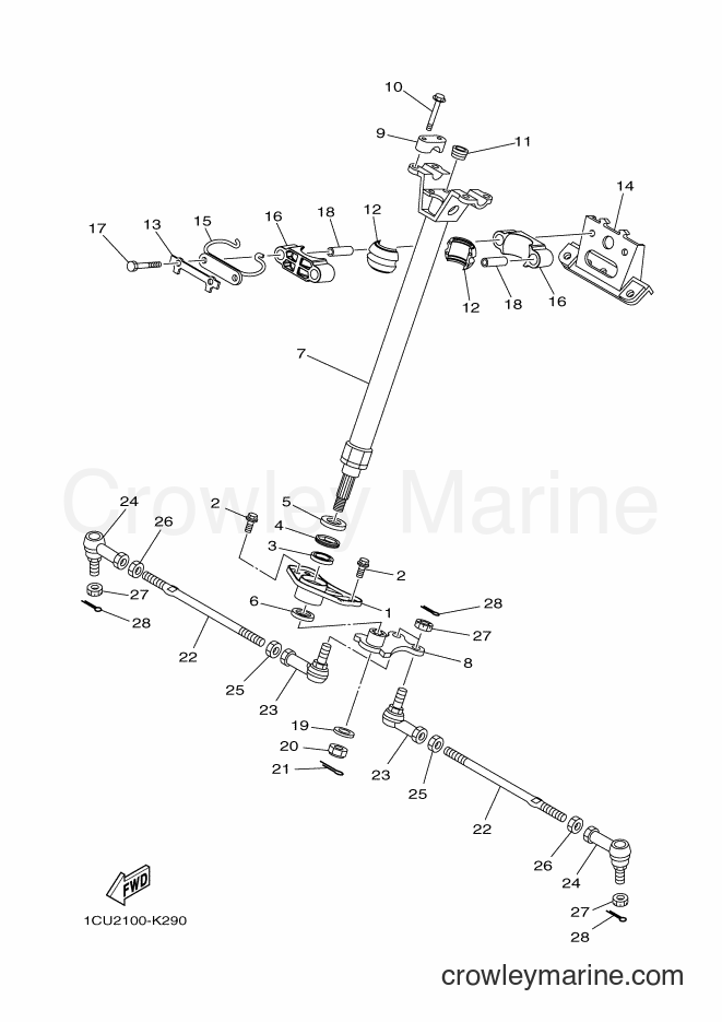 2012 ATV YFM450FWA - YFM450FWA (1CUC) [010] - STEERING