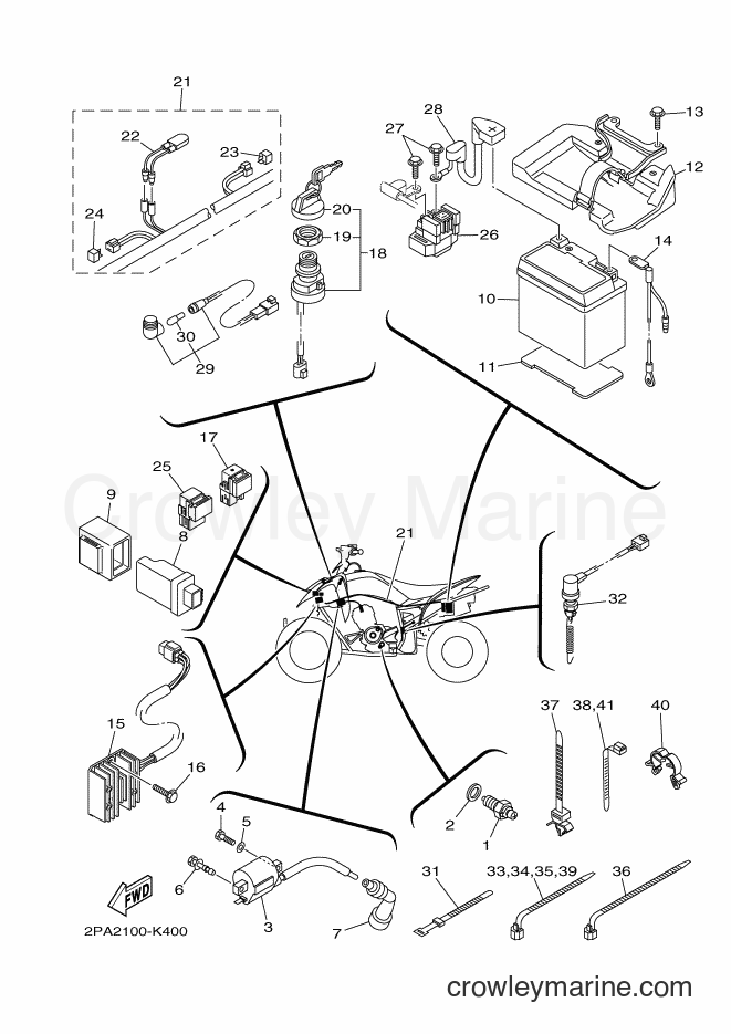 2011 ATV YFM125R - YFM125R (2PA2) [010] - ELECTRICAL 1