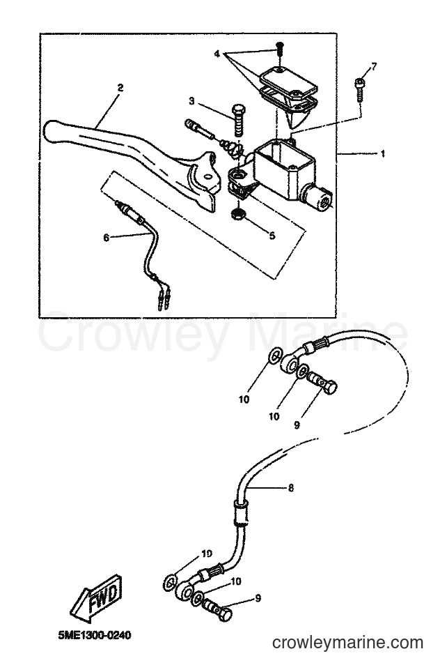 2000 Scooter YQ100 - YQ100 (5ME1) [060] - M. CYLINDER FOR DISK BRAKE