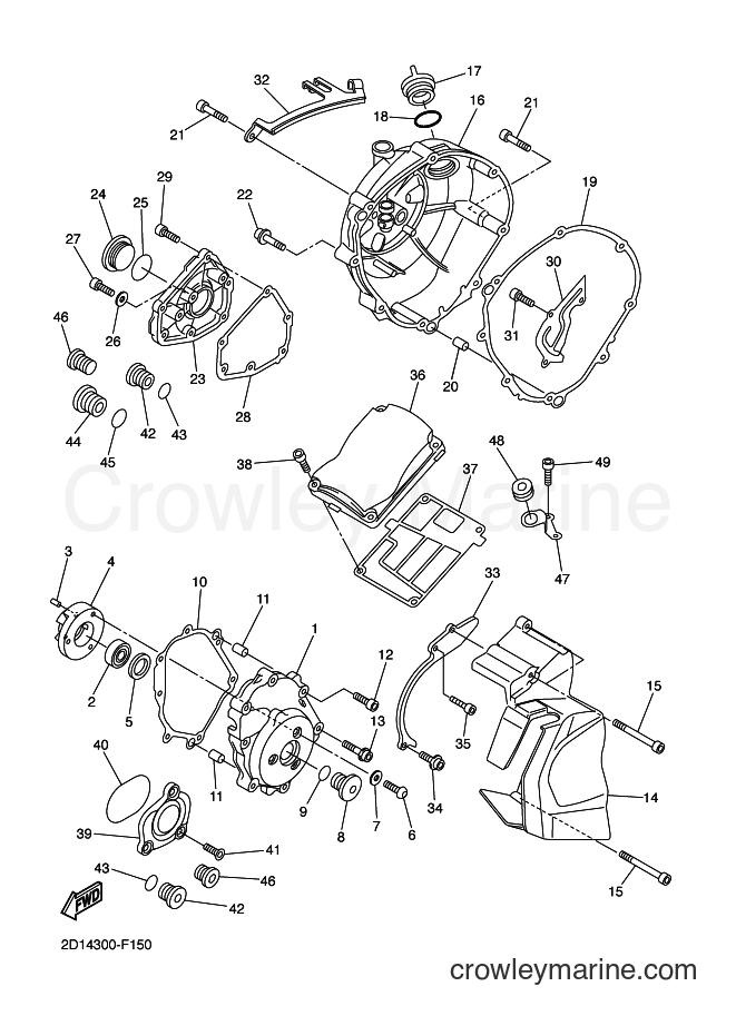 Yamaha Motors FZ1-S (3C3F) [010] - CRANKCASE COVER 1