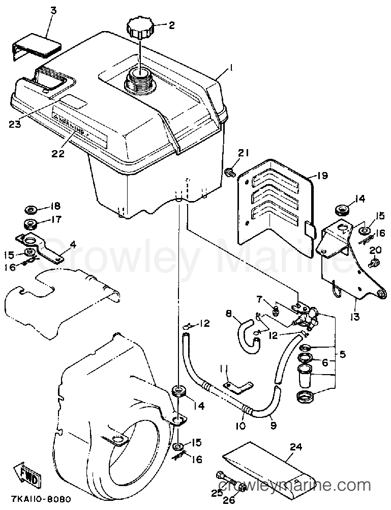 Yamaha Motors YS624TM - FUEL TANK