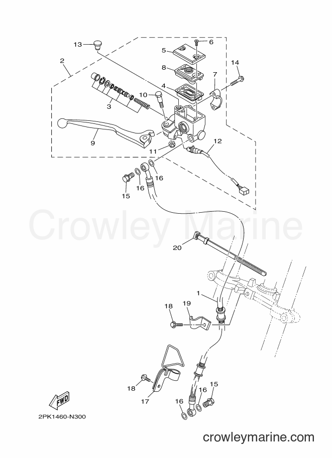 2015 Sport Bike YZF-R15 - YZF-R15 (2PL2) [010] - FRONT MASTER CYLINDER