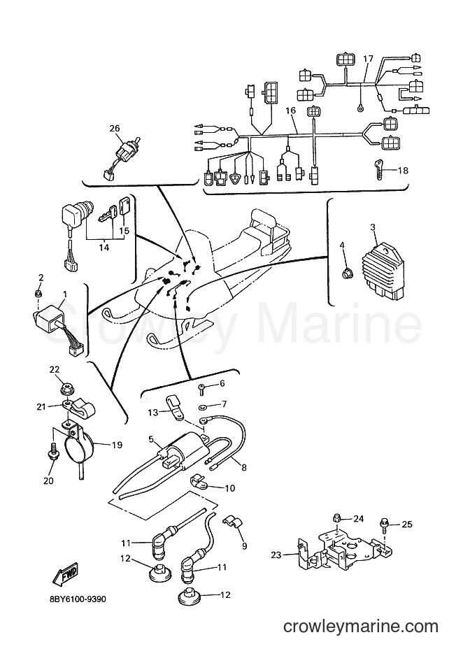 1999 Snowmobile ET410TR - ET410TR (8BY6) [020] - ELECTRICAL 1
