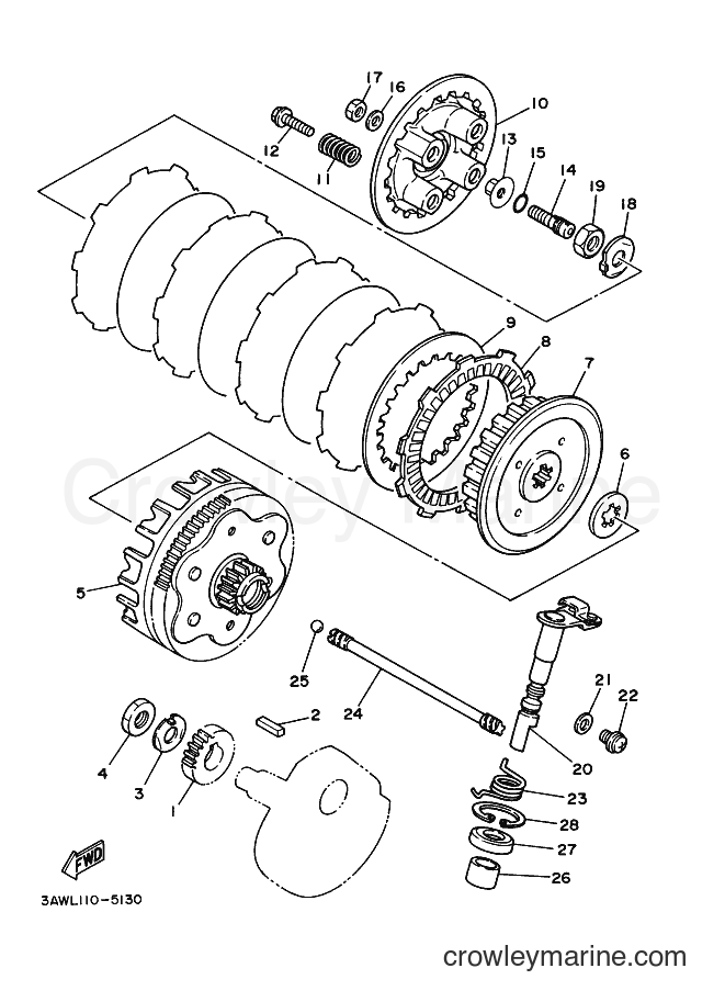2004 Dirt Bike TW200E - TW200E (5FYN) [010] - CLUTCH