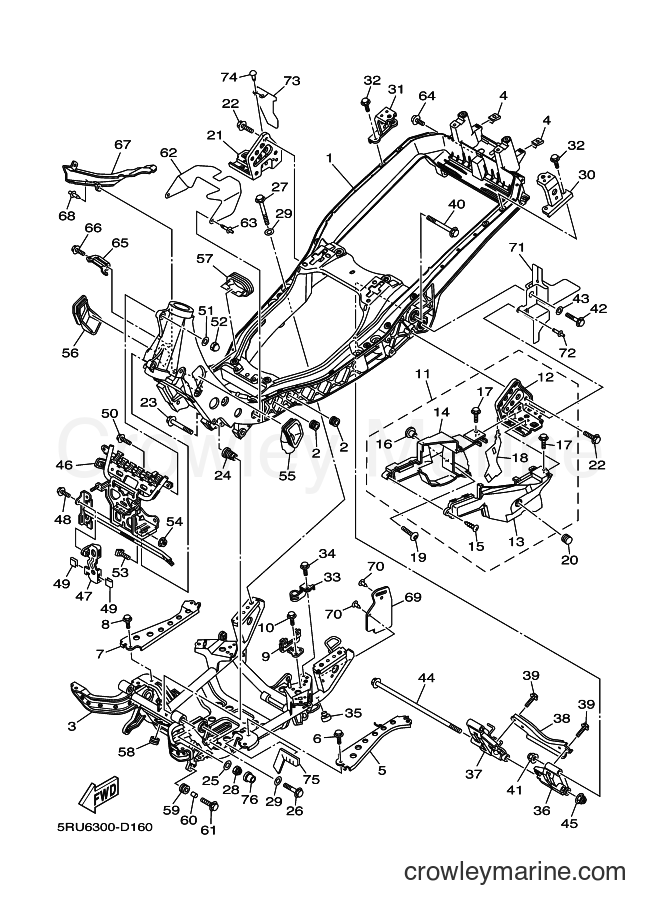 Yamaha Motors YP400 (5RU6) [010] - FRAME