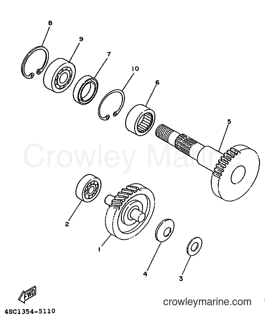 1995 Scooter YA50Z - YA50Z (4SC1) [999] - TRANSMISSION