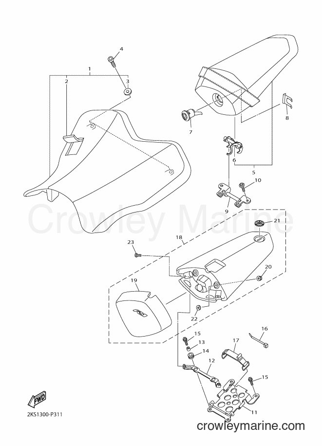 Yamaha Motors YZF-R1M (2KS1) [010] - SEAT
