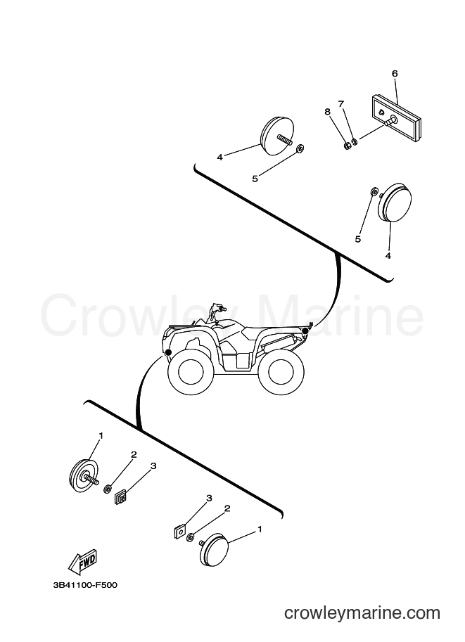 Yamaha Motors YFM700FWAD (3B4F) [010] - ELECTRICAL 2