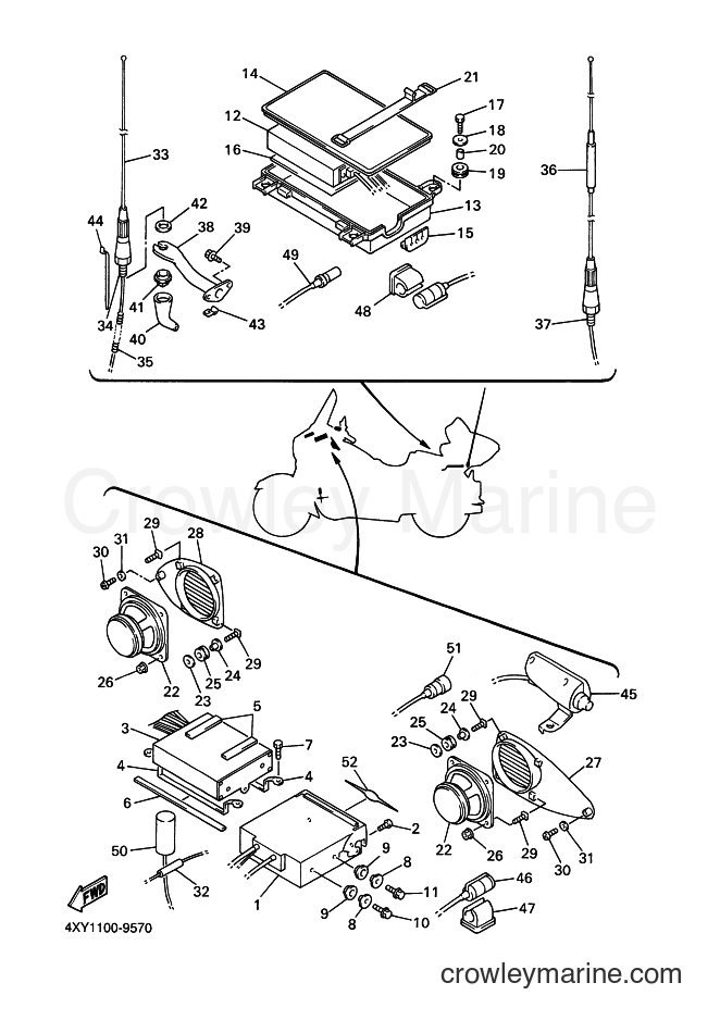 Yamaha Motors XVZ13TF (4XY3) [010] - AUDIO EQUIPMENT 1