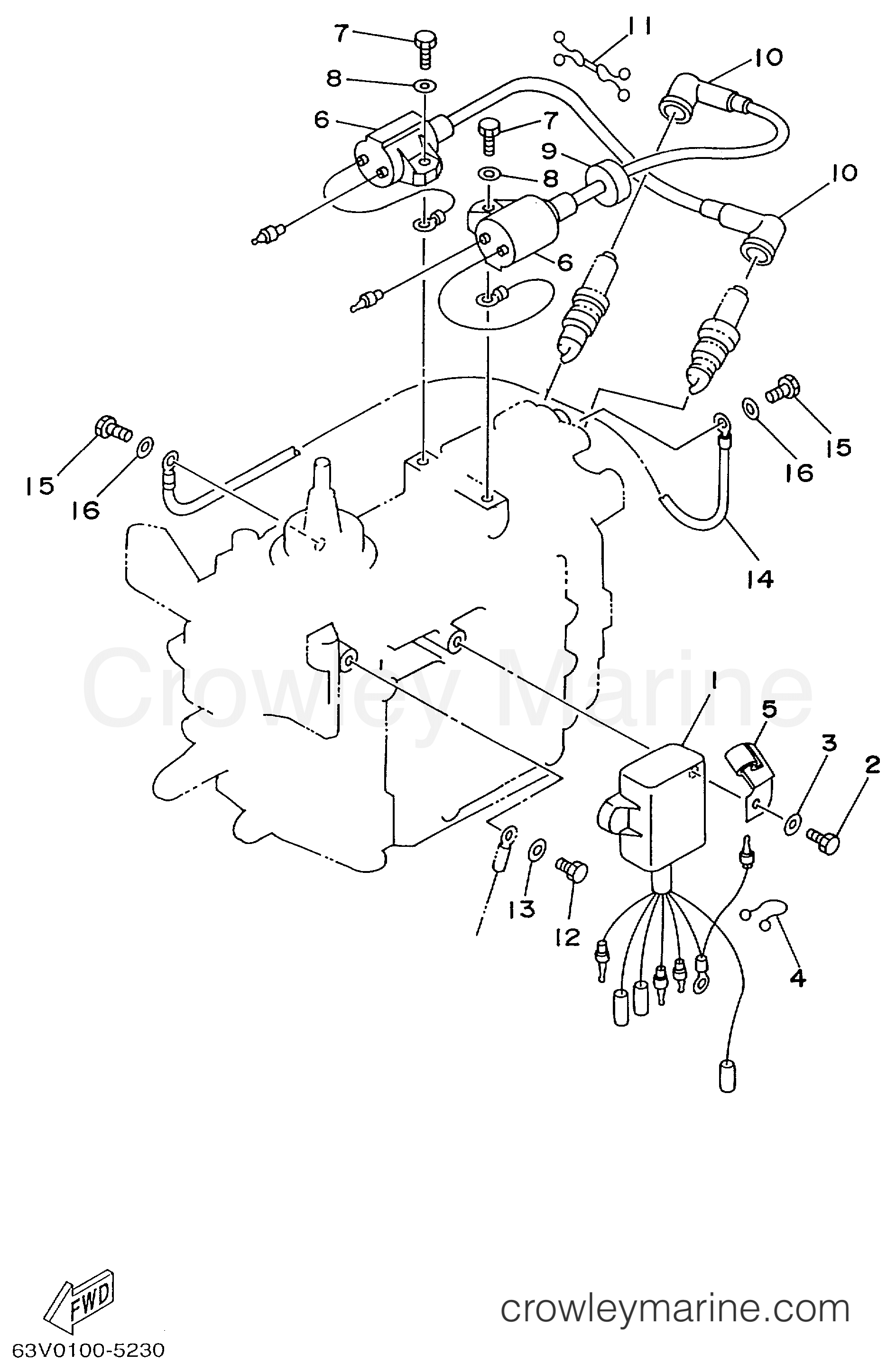 Yamaha Motors 9.9MLHX - ELECTRICAL