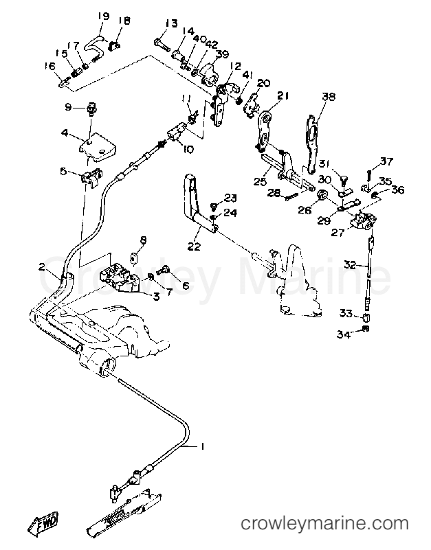 Yamaha Motors F9.9LD - CONTROL ENGINE