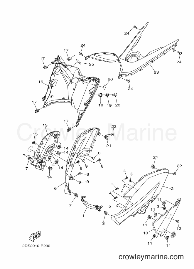 Yamaha Motors NMAX125 (2DS2) [010] - LEG SHIELD