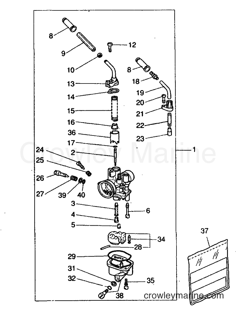 1999 Scooter YQ50 - YQ50 (5HEA) [010] - CARBURETOR