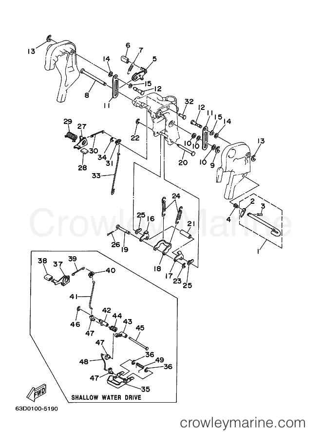 Yamaha Motors 40VMH (63B) [04F] - BRACKET 3