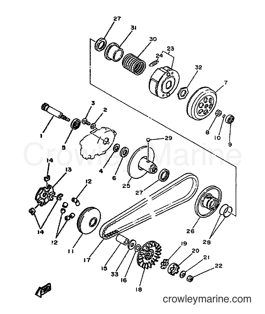 1995 Scooter YA50F - YA50F (4SN2) [999] - CLUTCH