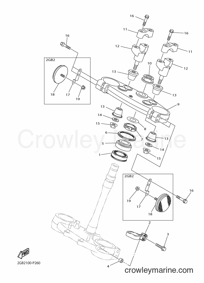 2015 Dirt Bike WR250F - WR250F (2GB3) [010] - STEERING