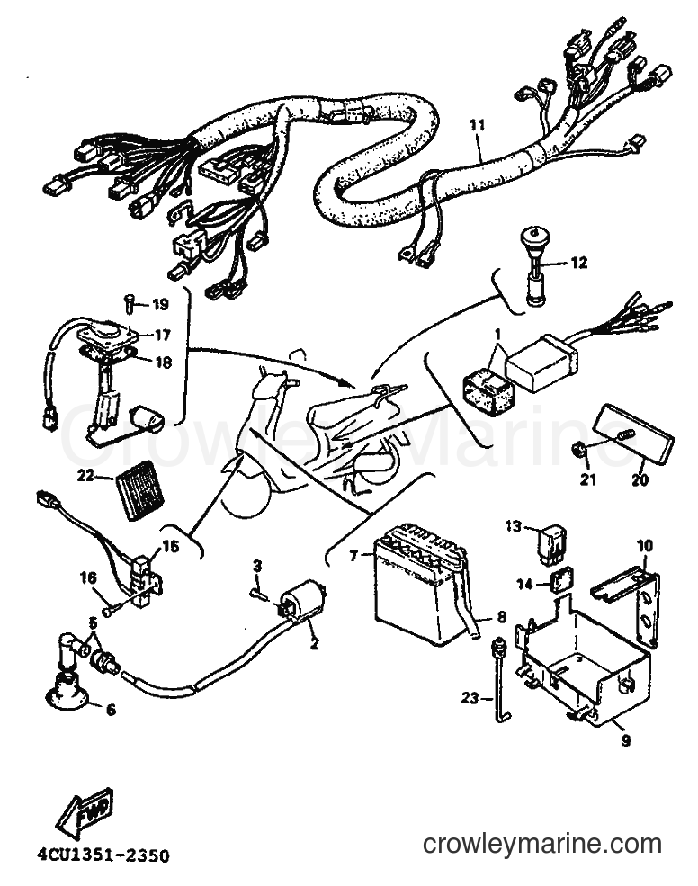 1993 Scooter YE50 - YE50 (4FX1) [999] - ELECTRICAL 2