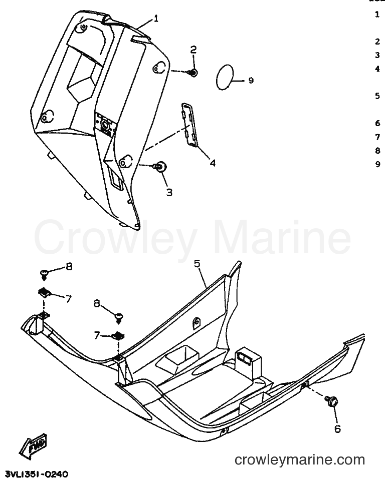 1990 Scooter CW50 - CW50 (3WV1) [999] - LEG SHIELD