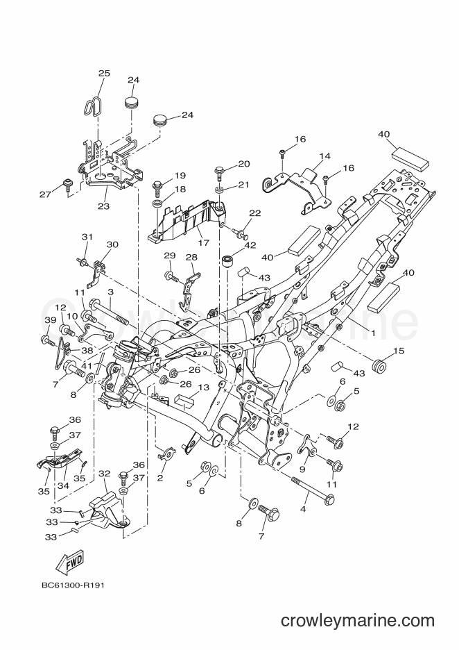 2016 Street Bike MTT690-U - MTT690-U (BC62) [070] - FRAME