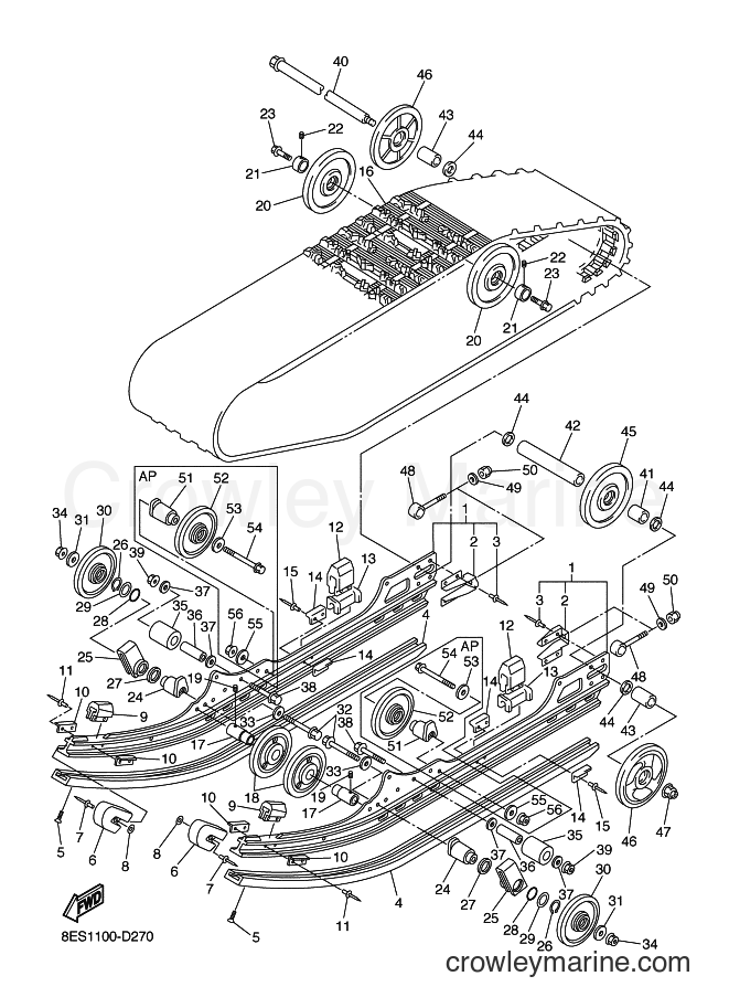 2005 Snowmobile RS10R - RS10R (8FJ1) [020] - TRACK SUSPENSION 1
