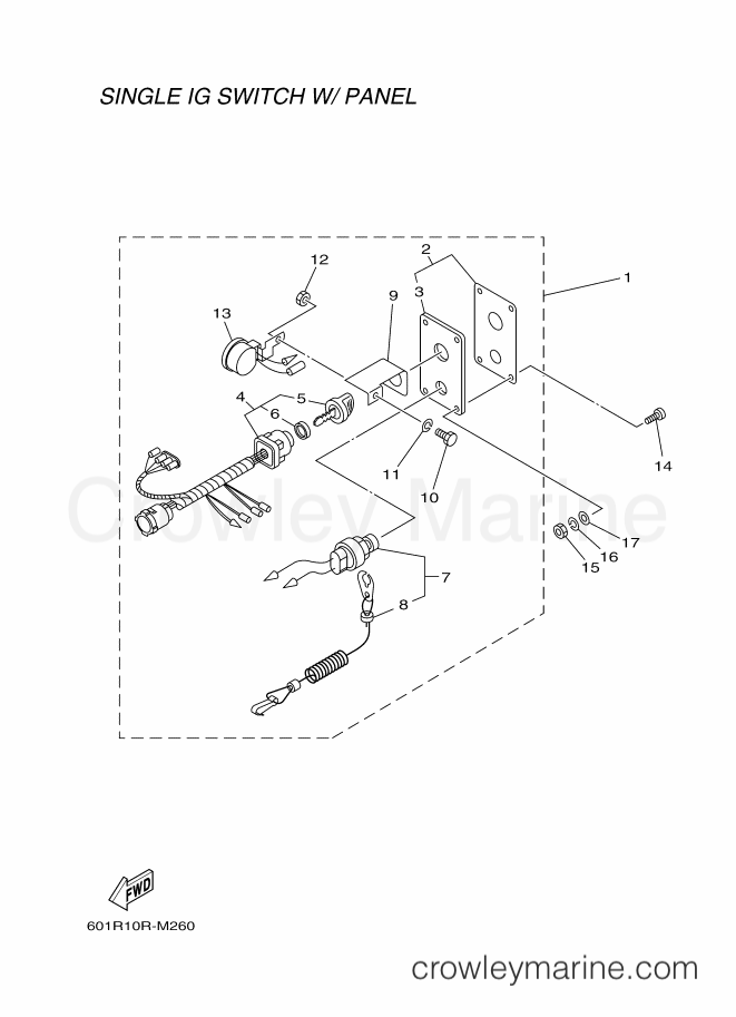 Yamaha Motors RIGGING REMOCON-2015 (601R) [010] - SWITCH & PANEL 1