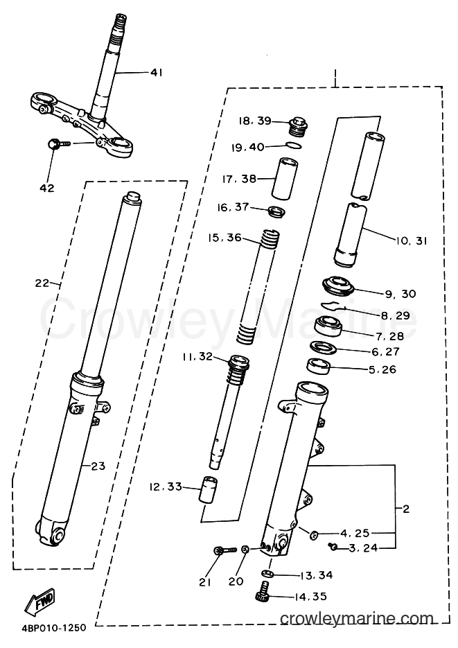 1994 Street Bike XJ600N - XJ600N (4KF1) [999] - FRONT FORK
