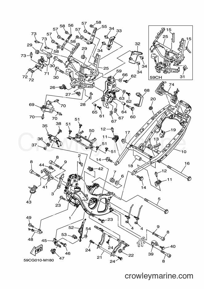 Yamaha Motors XP500A (59CH) [010] - FRAME