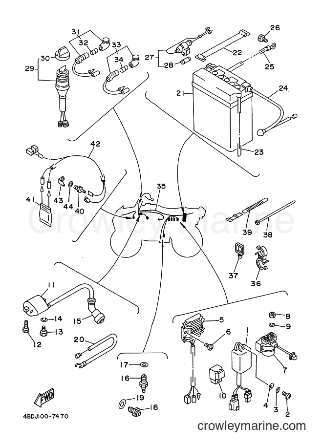 Yamaha Motors YFB250 (4BDM) [050] - ELECTRICAL 1