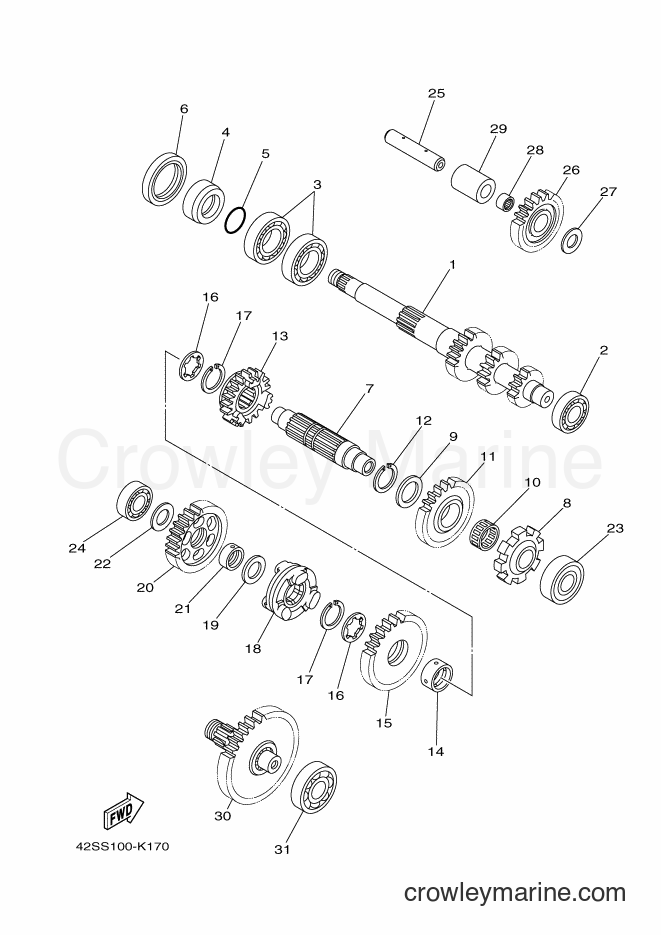 2011 ATV YXR700F - YXR700F (42SR) [010] - TRANSMISSION