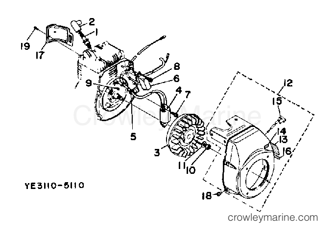 Yamaha Motors YP20GA - GENERATOR (YP20G)
