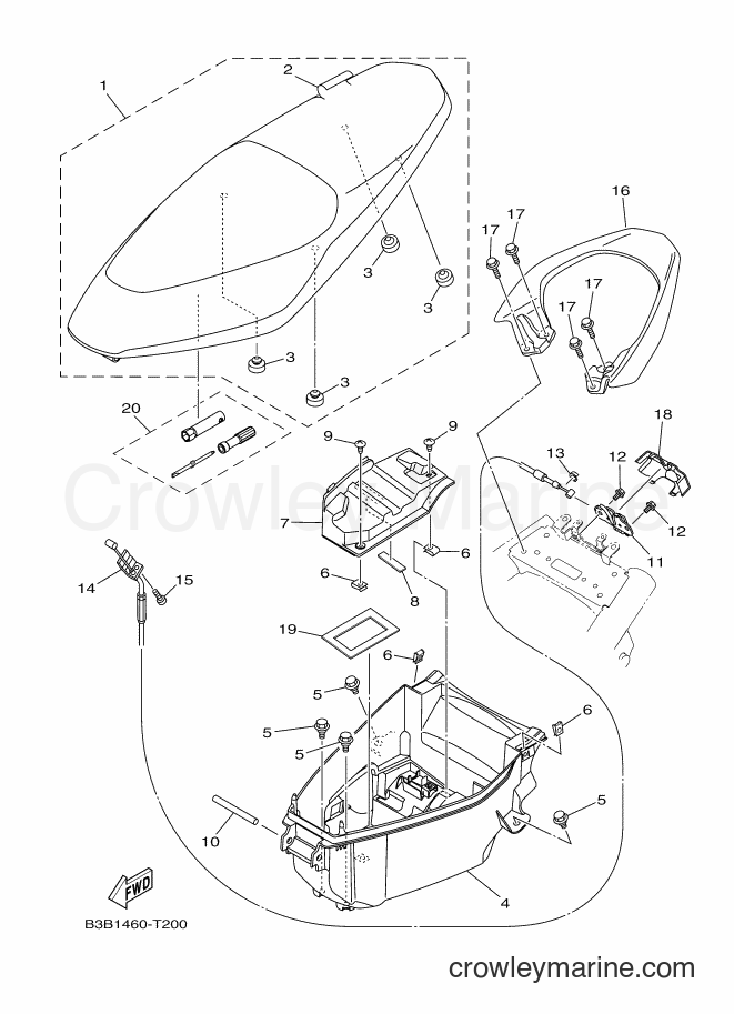 2018 Scooter LNY125 - LNY125 (B3B1) [010] - SEAT