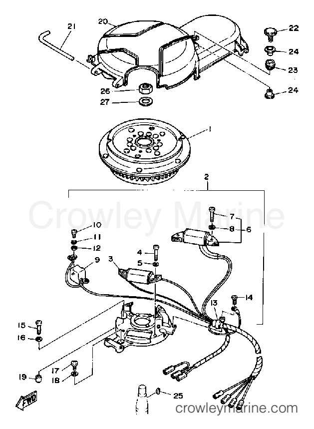 Yamaha Motors F9.9LD - CDI MAGNETO