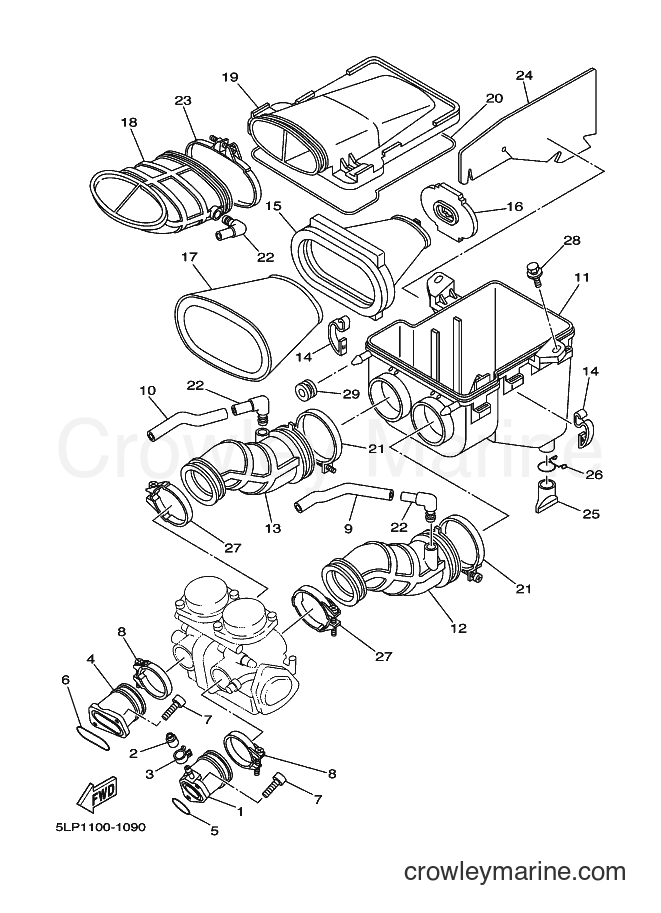 2001 ATV YFM660R - YFM660R (5LP2) [010] - INTAKE