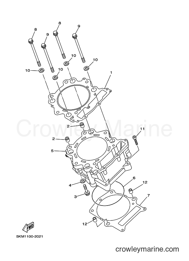 2004 ATV YFM660FWA - YFM660FWA (5KMS) [010] - CYLINDER