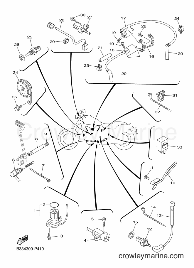 Yamaha Motors XVS950CU (B33K) [010] - ELECTRICAL 1