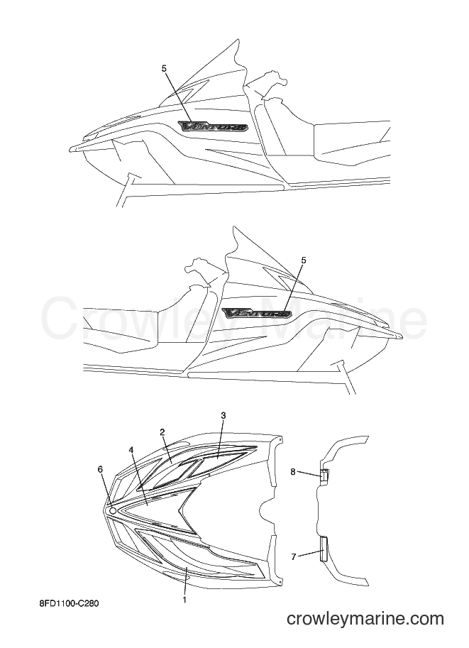 Yamaha Motors SXV60VT (8FD1) [030] - EMBLEM