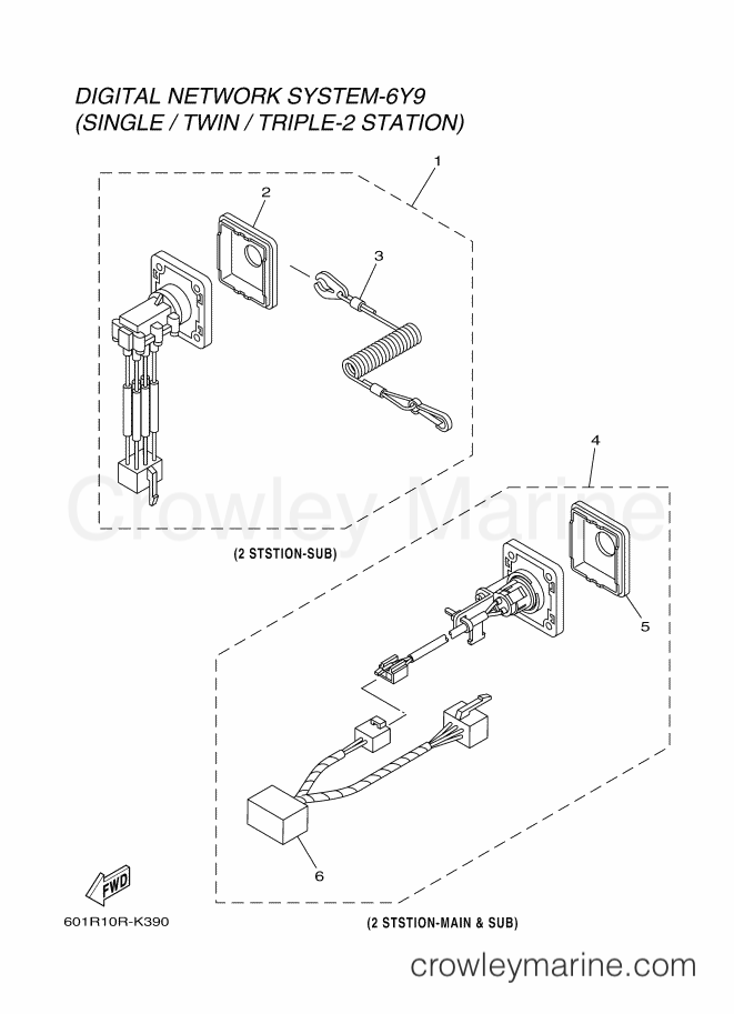 Yamaha Motors RIGGING REMOCON-2011 (601R) [010] - SWITCH & PANEL 14