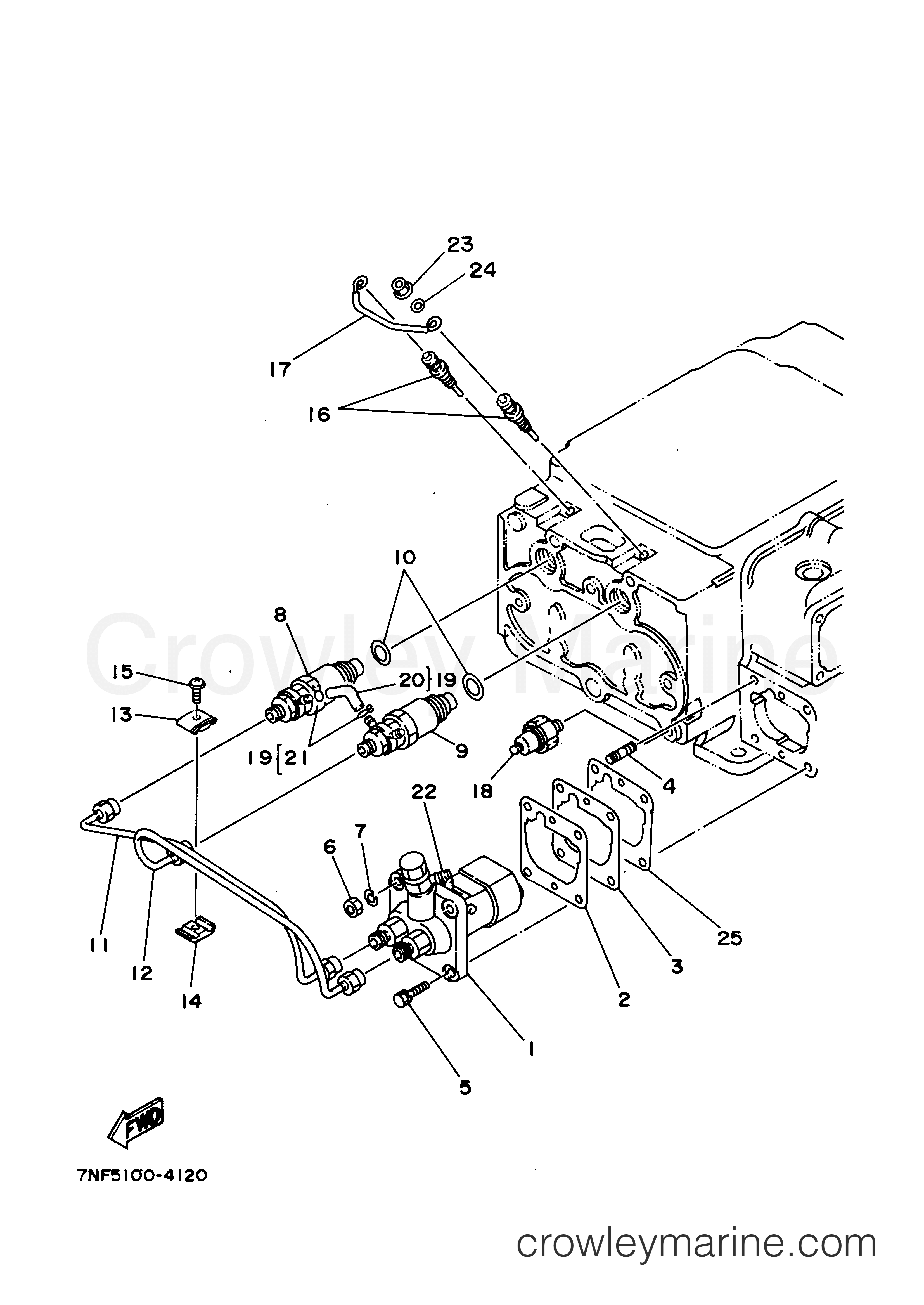 Yamaha Motors EDL6500S2 - INJECTION NOZZLE