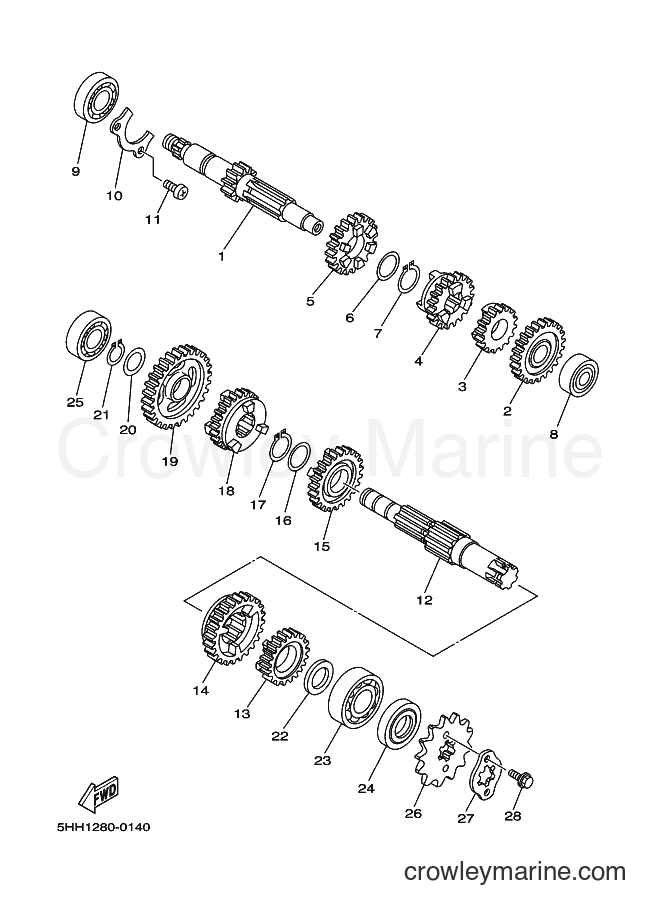 2007 Dirt Bike XT125X - XT125X (13D2) [010] - TRANSMISSION