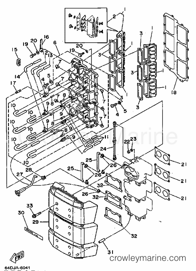 Yamaha Motors L200F (64H) [999] - INTAKE