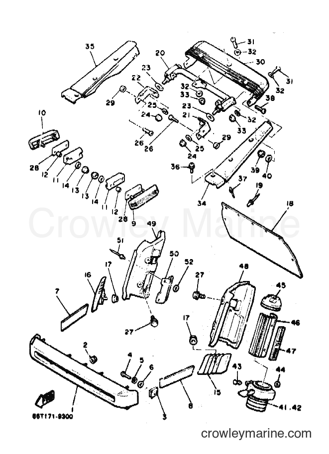 1989 Snowmobile VMX540N - VMX540N (86T1) [010] - BUMPER